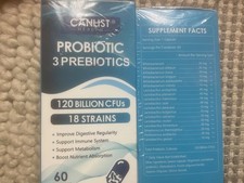 2 Pack Probiotics 120 Billion Cfus 18 Strains, 3 Prebiotics