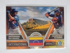 2024 Bowman Chrome International Impact Daiverson Gutierrez & Francisco Alvarez