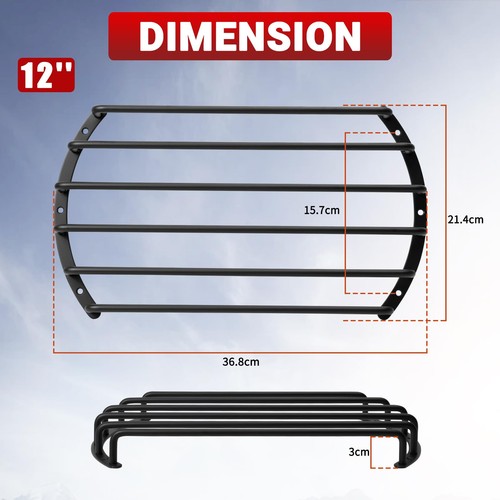 Metal Car Bar Grille Audio 12 Inches Speaker Subwoofer Grill Grille Cover 6 B... - Picture 5 of 7