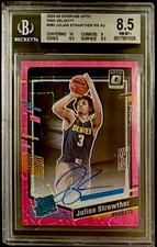 Julian Strawther 2023-24 Panini Donruss Optic Pink Velocity RC #283 /79 BGS 8.5