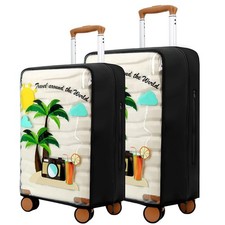 Clear Luggage Cover Protectors For Suitcase Transparent PVC Suitcase Cover Pr...