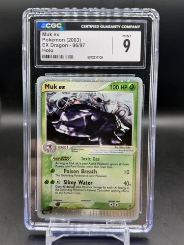 Muk ex 96/97 EX Dragon Holo Ultra Rare 2003 Pokemon English CGC 9 MINT