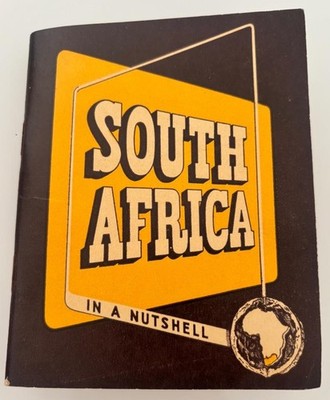 1949 SOUTH AFRICA IN A NUT SHELL Tourist Travel 1940's BOOKLET Illustrated Map