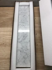 ARIEL 22"x4" Carrara White Marble Vanity Top Side Splash