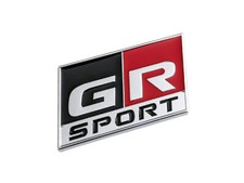 Toyota Gr Sport Gazoo Racing Silver Chrome Emblem Decal Badge Sticker Nameplate