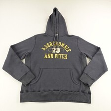 Abercrombie  Fitch Hoodie Medium Gray Pullover Sweatshirt Sweater Preppy 