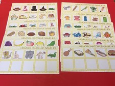 Montessori - Pre-Reading Series - Matching Games 1-12 Laminated