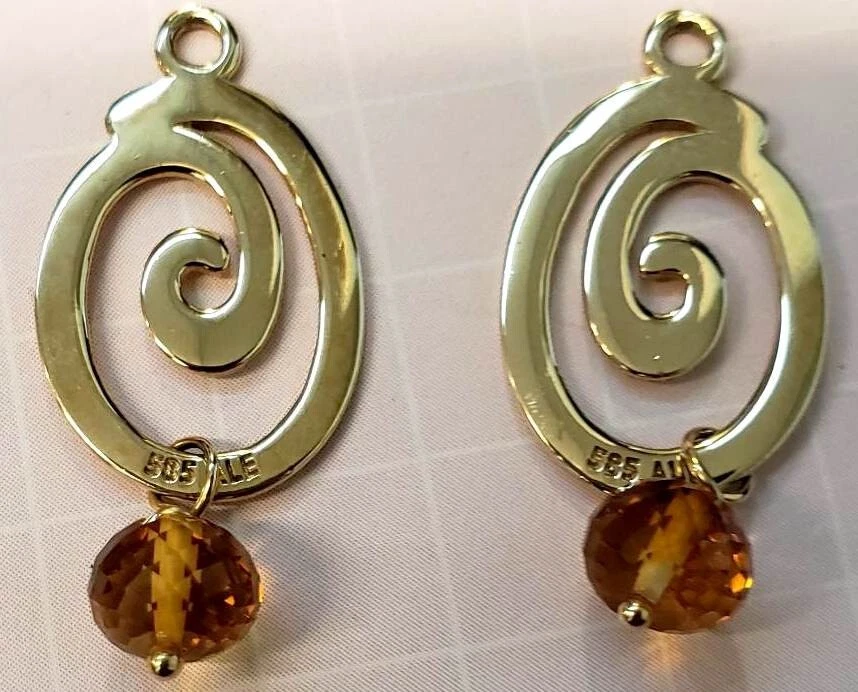 Pandora citrine earrings deals