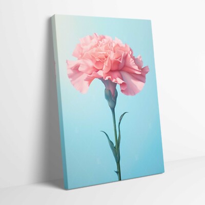 Atemberaubende Nelke Blume gespannt Leinwandbild Wanddekoration Kunst weitere Größen