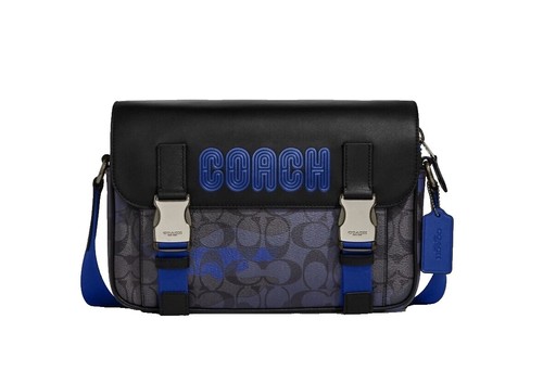 Coach Gotham Messenger 34 C0242 Men's Leather Messenger Bag Dark