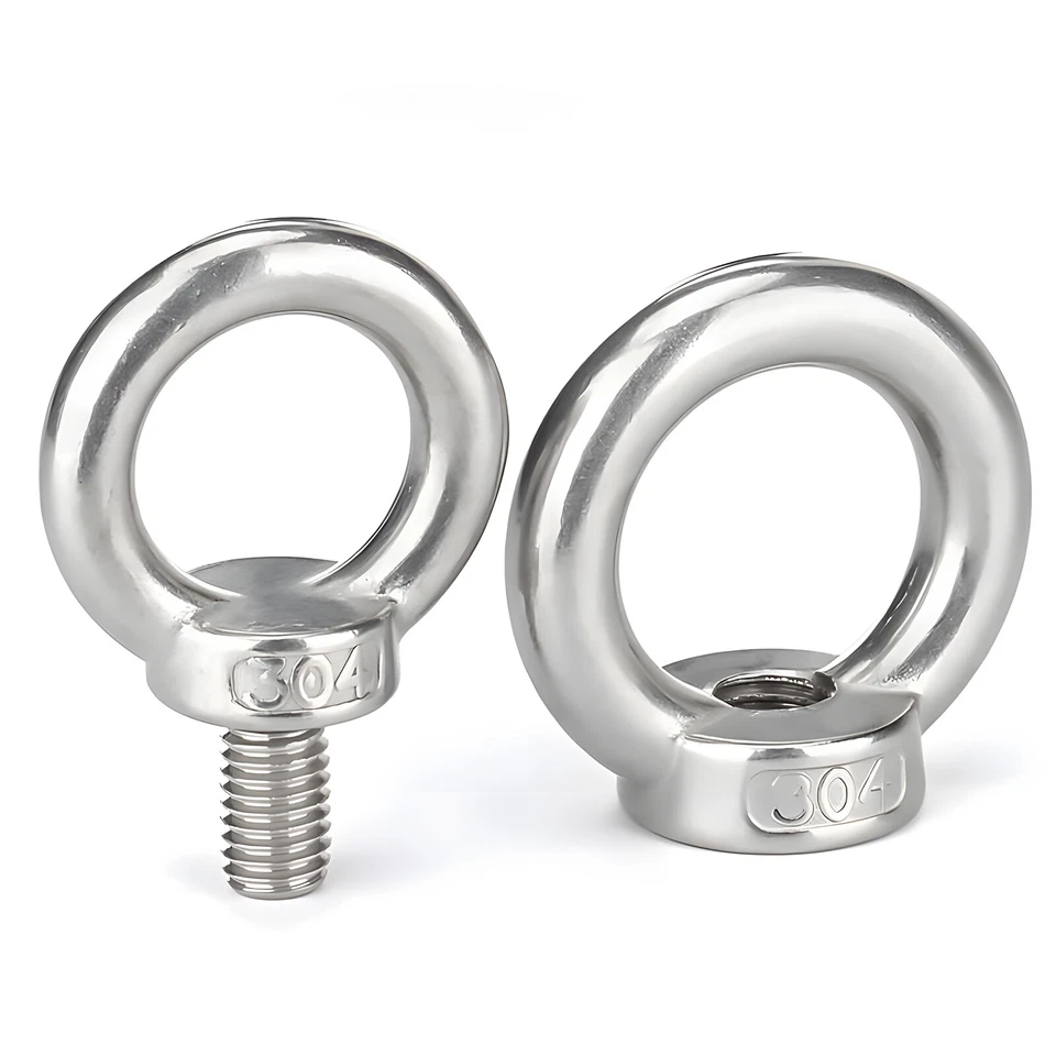 Ringmutter Ringschraube Edelstahl M3 M4 M5 M6 M8 M10 M12 Verzurröse Auge Ring - Bild 4 von 4