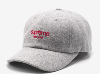 SUPREME WAXED WOOL 6-PANEL (GREY) ONE SIZE | eBay