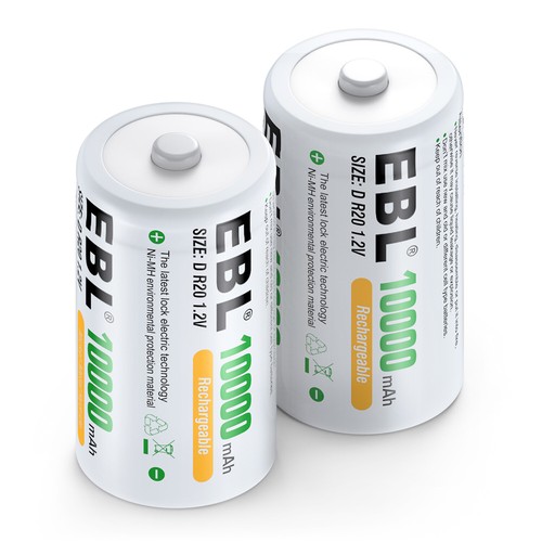 Lot C D Cell Rechargeable Batteries 5/10AH NI-MH / AA AAA 9V C D Battery Charger - Picture 5 of 115