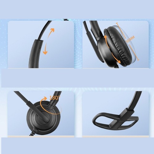 Ergonomic USB Single Ear Headset Microphone for Seamlessly Communication - Picture 4 of 8