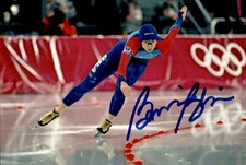 Bonnie Blair Signed Autographed 4x6 Photo Speed Skating Olympic Gold Medalist