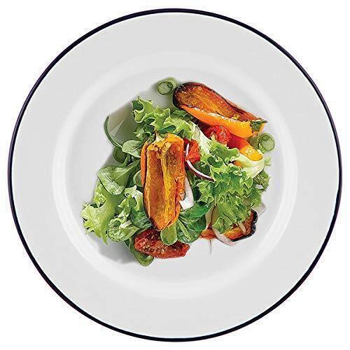 Enamel Rice Plate White Pasta Bowl Dish Falcon Traditional Camping Caravan - Picture 12 of 28