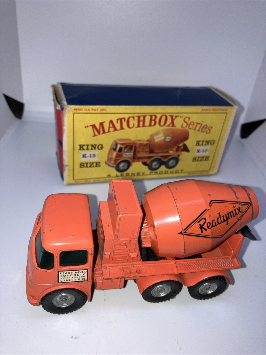 Matchbox King Size No K13 Ready Mix concrete truck With Rare 