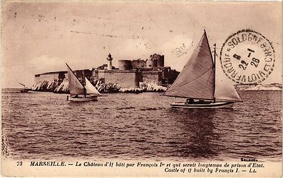 Old postcard Marseille - Le Chateau d'If built by Francois I (185965)