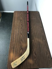 Autographed Red Wings Jeep Louisville Promo Hockey Stick - Draper Kocur Bowman