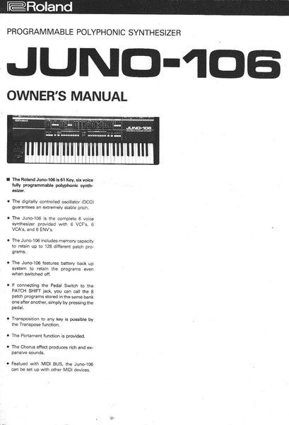 MANUAL JUNO 106 PDF