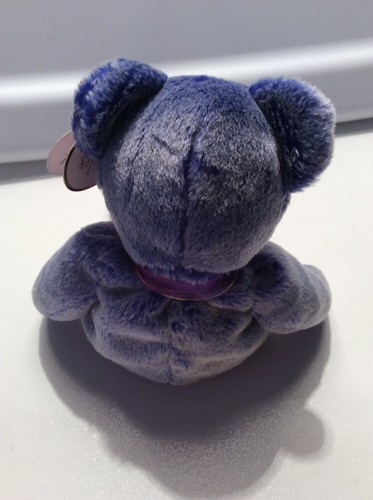 TY PERIWINKLE THE E BEAR BEANIE BABY RETIRED 2000 MWMT - Picture 5 of 7