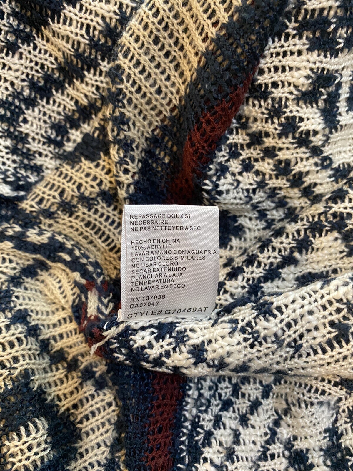 lovemarks Size Large Long open front sweater Trib… - image 11