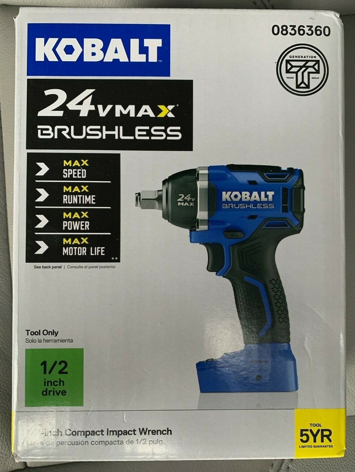 Kobalt 24v Max Brushless Impact Wrench 