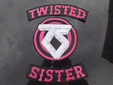 Twisted Sister Backpatch Patch Shape Set Steel Panther Glam Hair Metal Poison X