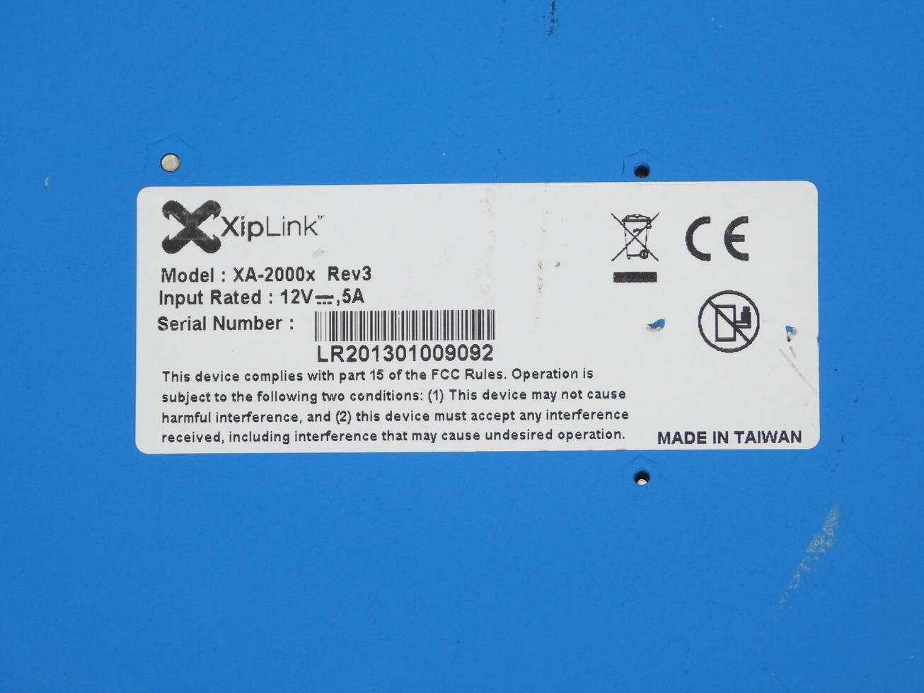 XIPLINK XA-500C TCP ACCELERATOR MODEL XA-2000X REV-3 WIRELESS COMMU ...