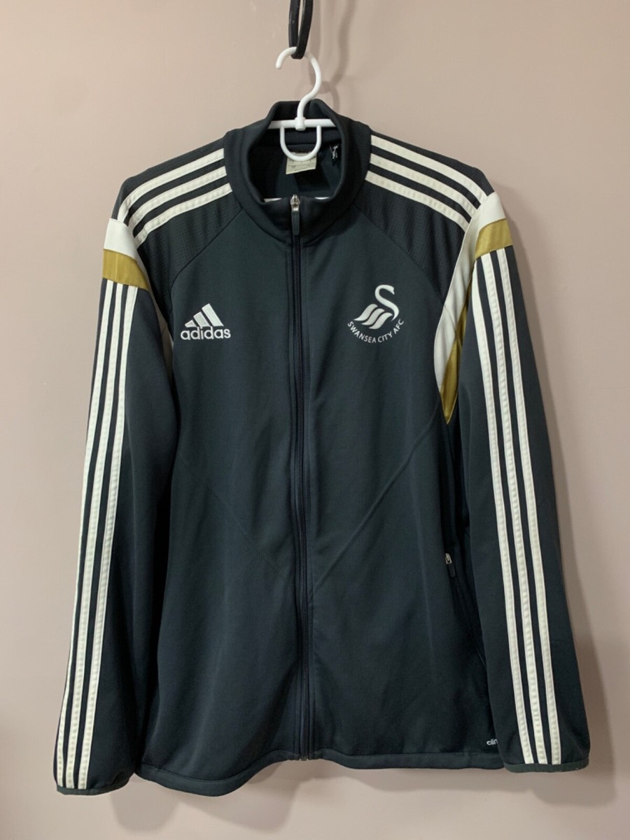 Swansea City 2014 Full Zip Football Jacket Adidas Soccer Size L | eBay