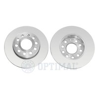 Optimal 2X Bremsscheiben Hinten Voll Beschichtet FüR VW Golf V Touran Audi A3
