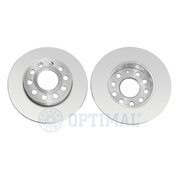 Optimal 2X Bremsscheiben Hinten Voll Beschichtet FüR VW Golf V Touran Audi A3-image