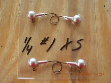 50 1/4oz Round Head Jigs Mustad Bronze Hooks #4 #2 #1 1/0 2/0 3/0 4/0 You Choose