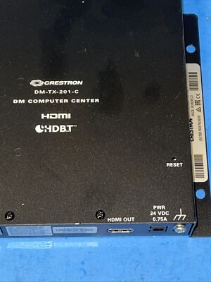 ''LOT OF 2'' CRESTRON DM-TX-201-C DM COMPUTER CENTER HDMI HDBT