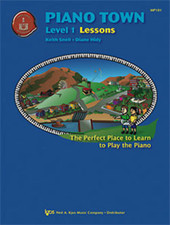 "PIANO TOWN-LESSONS LEVEL 1" METHOD MUSIC BOOK-INSTRUCTIONAL-BRAND NEW ON SALE