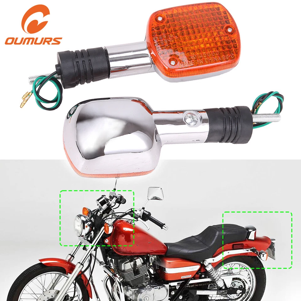 Motorcycle Turn Signal Light Indicator For Honda Shadow Magna Rebel 250 CMX250 - Image 2 of 4