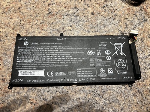 HP LP03XL 807417-005 Original Notebook battery Rechargeable Li-ion Batterie M2.5