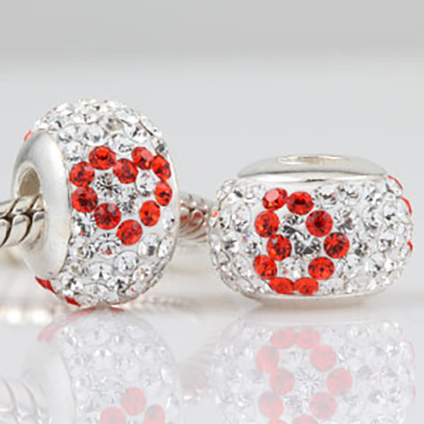 Hamburger Charm For Bracelet – 925 Sterling Silver With Rhinestones, Fits European & Pandora Bracelets, Cute Food Jewelry - View #3