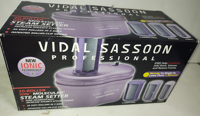 Vidal Sassoon Profes. 20 Roller Ion Molecular Steam Setter VS330 NEW SEALED