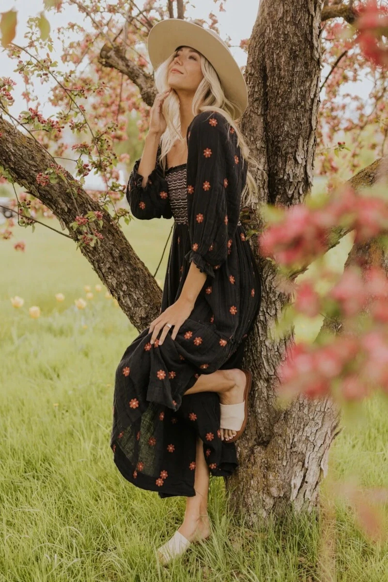 Embroidered free people clearance dress