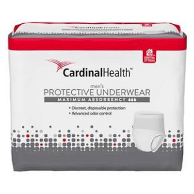 IND Cardinal H Maximum Absorbency Protective Underwear for Men, Large/XL, 45'' 