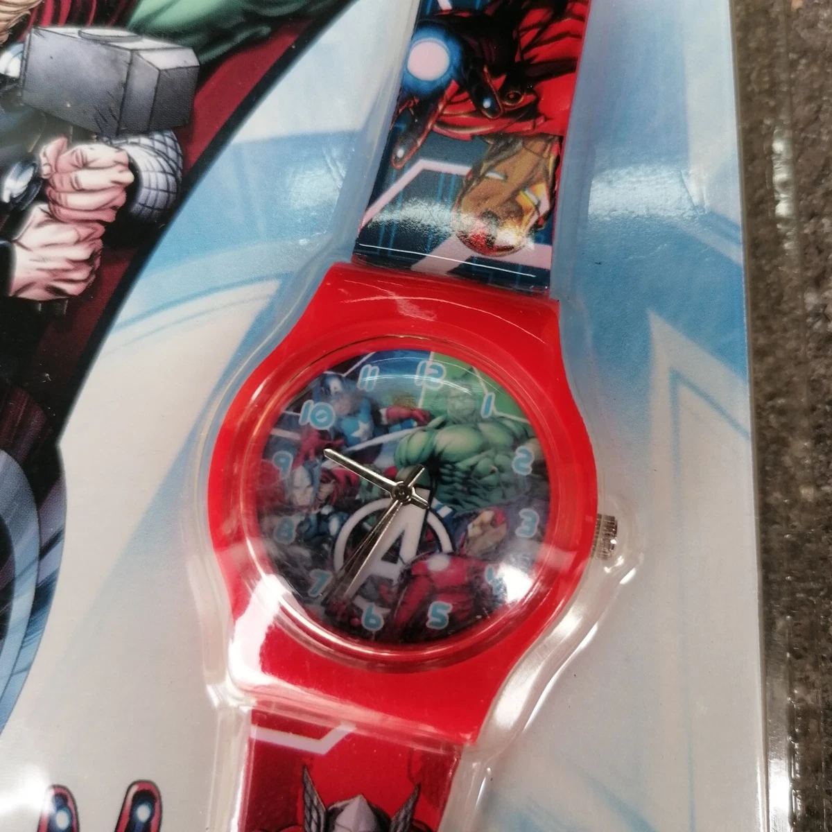 Marvel AVENGERS Kids Analogic Watch Hulk Iron Man Thor Captain