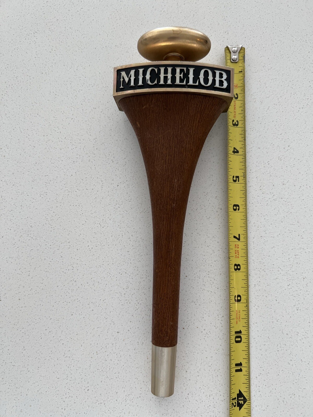 VINTAGE MICHELOB BEER Tap Handle 12” Classic Pub Faux Wood eBay