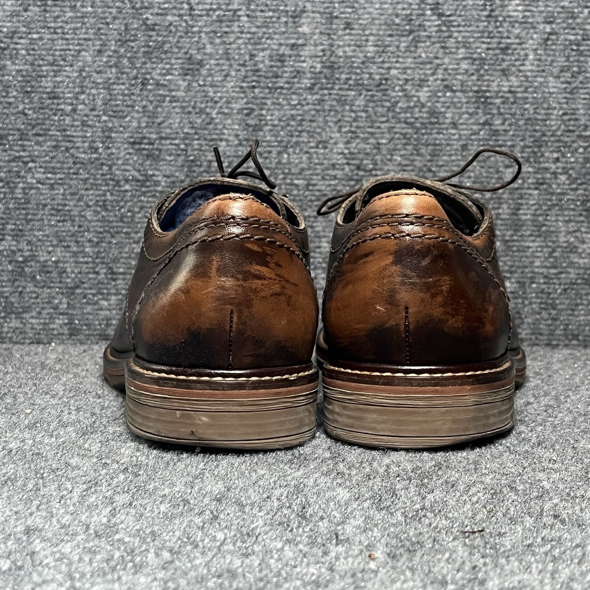 Mephisto Shoes Mens US 8.5 Derby Waino Brown Leather Air Jet 