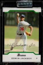 Edwin Jackson (Dodgers) 2004 Bowman WHITE Sealed,Uncirculated RC 243/245