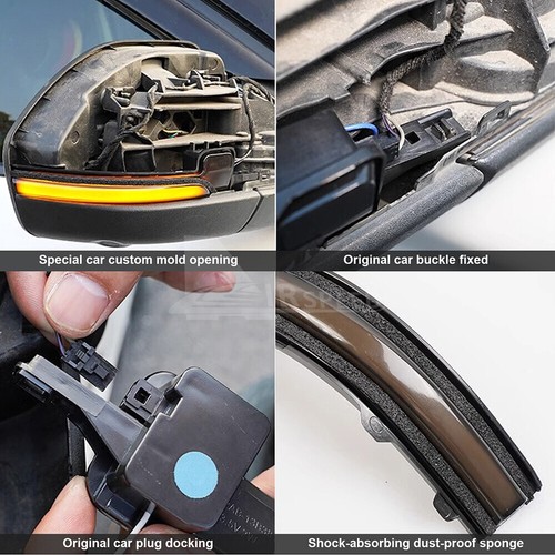 LED Rearview Mirror Running Light Side Mirror Lamp for Ford Explorer 2020-2023 - Picture 7 of 8