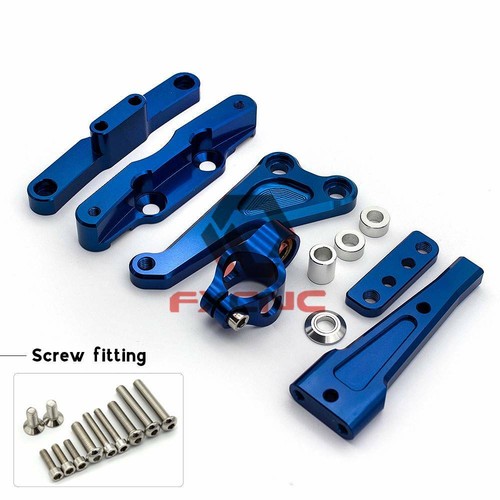 Kit de soporte amortiguador de dirección FXCNC apto para HONDA CB650F 2014-2017 montaje azul - Imagen 4 de 6