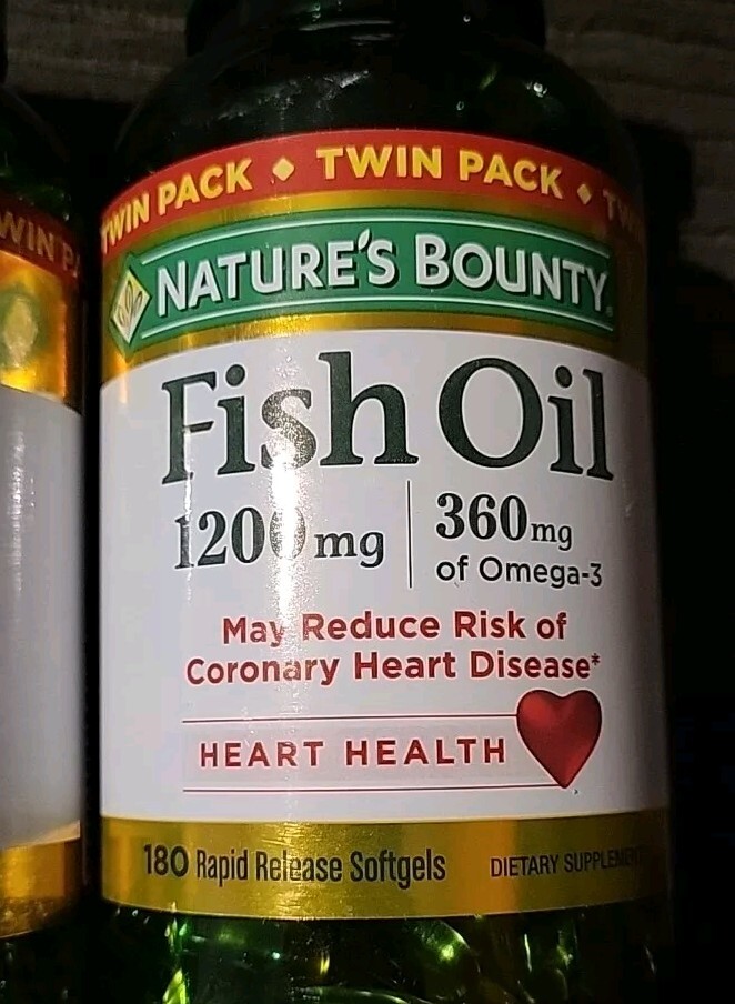 (2) Nature's Bounty Fish Oil 1200mg (180 Softgels Each) ~EXP: 12/24 | eBay