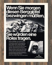 Rolex Explorer - Reklame Werbeanzeige Original-Werbung 1967