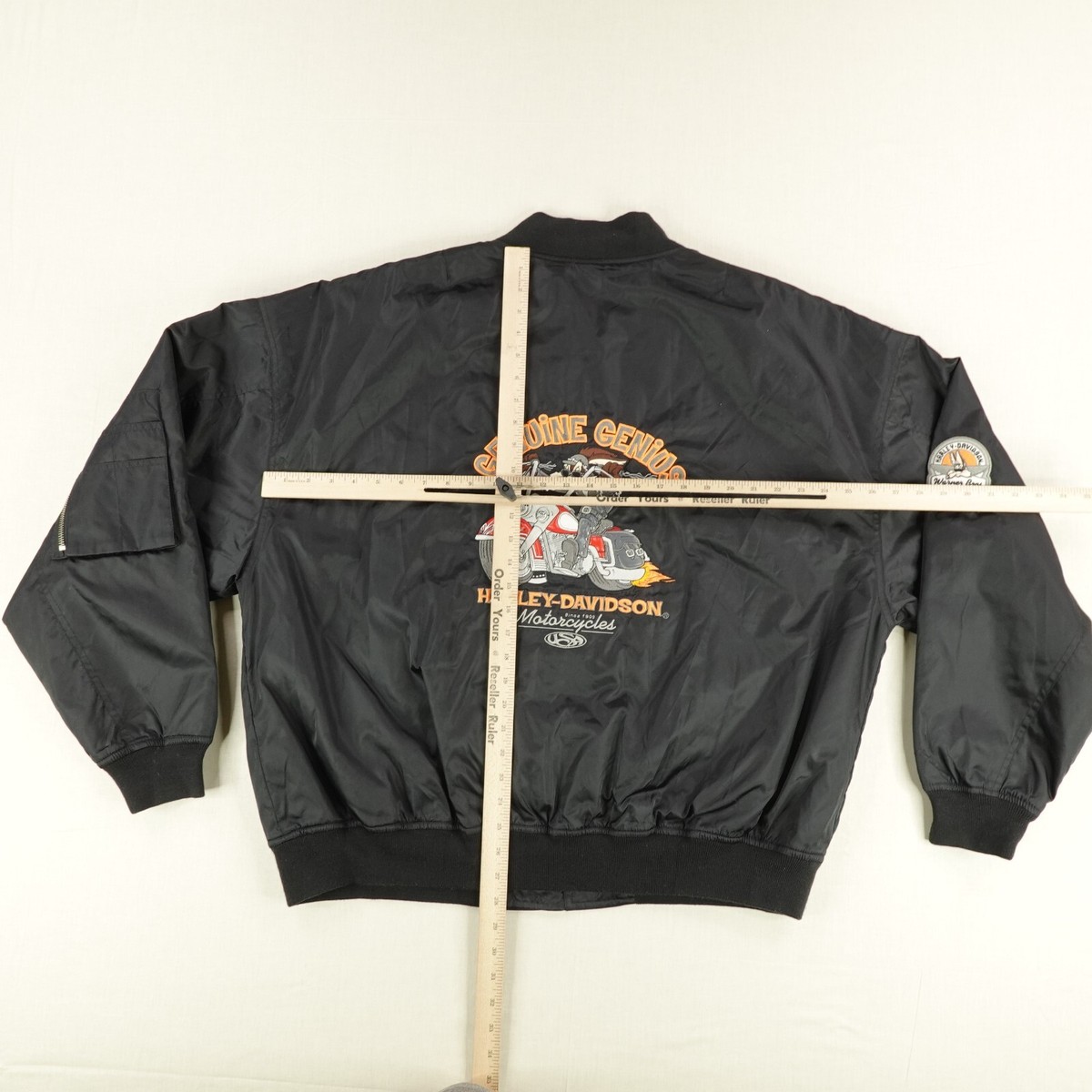 Vintage Harley Davidson Jacket 2XL XXL Looney Tunes Warner